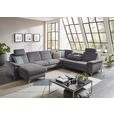 WOHNLANDSCHAFT in Chenille Grau  - Alufarben/Grau, Design, Textil/Metall (170/333/265cm) - Dieter Knoll