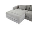 ECKSOFA  in Webstoff Grau  101/212 cm  - Schwarz/Grau, Design, Kunststoff/Textil (101/212cm) - Carryhome