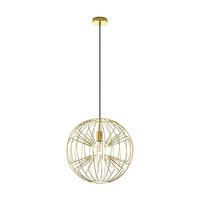 HÄNGLAMPA Okinzuri 45/110 cm  - mässingsfärgad/svart, Design, metall (45/110cm) - Eglo