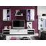 REGAL ZA DNEVNI BORAVAK - bijela/antracit, Design, staklo/drvni materijal (200/190/42cm) - Boxxx REGAL ZA DNEVNI BORAVAK - bijela/antracit, Design, staklo/drvni materijal (200/190/42cm) - Boxxx