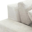 MEGASOFA Struktur, Bouclé Beige  - Beige/Schwarz, MODERN, Kunststoff/Textil (270/76/125cm) - Landscape