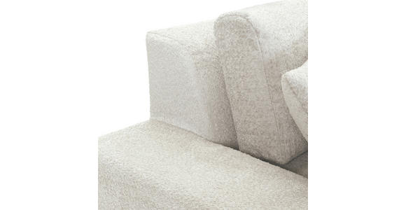 MEGASOFA Struktur, Bouclé Beige  - Beige/Schwarz, MODERN, Kunststoff/Textil (270/76/125cm) - Landscape
