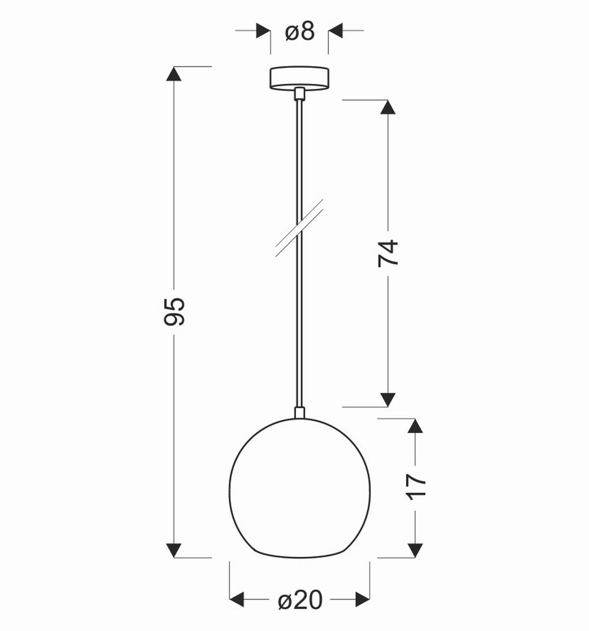 PENDELLAMPA Flen 20/20/95 cm  - svart, Design, metall (20/20/95cm)