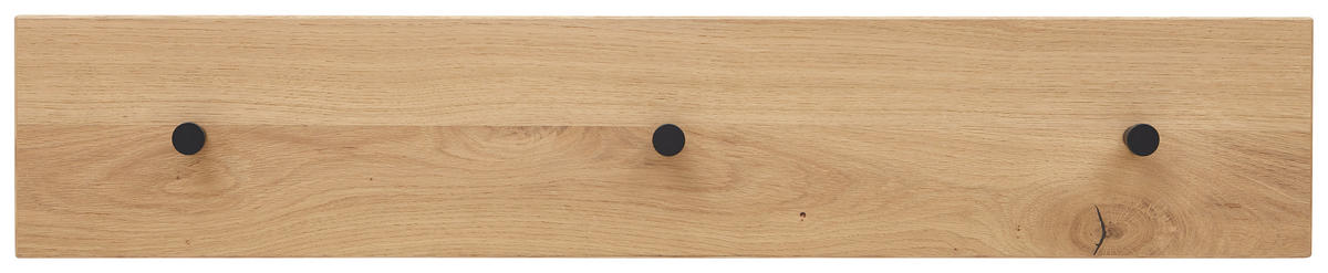 HAKENLEISTE  in Eiche furniert Anthrazit, Eichefarben  - Eichefarben/Anthrazit, Design, Holz/Metall (80/15/2cm) - Dieter Knoll