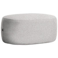 HOCKER in Textil Beige  - Beige/Schwarz, MODERN, Kunststoff/Textil (88/43/66cm) - Hom`in