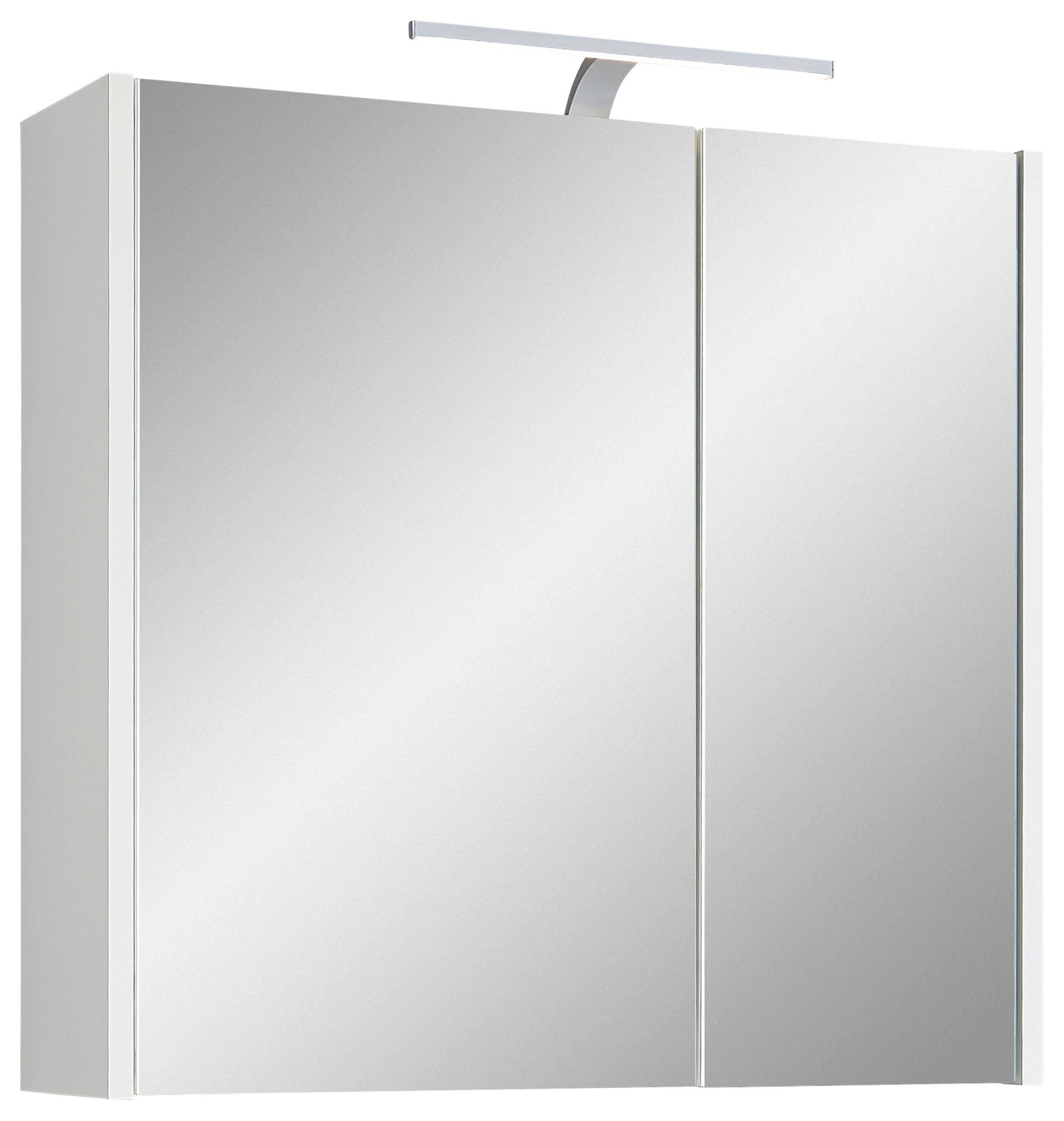 SPIEGELSCHRANK 67,2/64/18,3 cm  - Weiß, KONVENTIONELL, Glas/Holzwerkstoff (67,2/64/18,3cm) - Xora