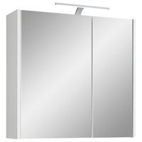 SPIEGELSCHRANK 67,2/64/18,3 cm  - Weiß, KONVENTIONELL, Glas/Holzwerkstoff (67,2/64/18,3cm) - Xora
