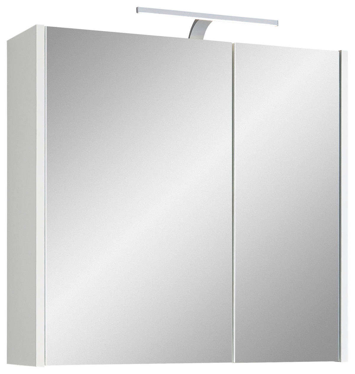 SPIEGELSCHRANK 67,2/64/18,3 cm  - Weiß, KONVENTIONELL, Glas/Holzwerkstoff (67,2/64/18,3cm) - Xora