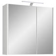 SPIEGELSCHRANK 67,2/64/18,3 cm  - Weiß, KONVENTIONELL, Glas/Holzwerkstoff (67,2/64/18,3cm) - Xora