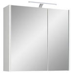 SPIEGELSCHRANK 67,2/64/18,3 cm  - Weiß, KONVENTIONELL, Glas/Holzwerkstoff (67,2/64/18,3cm) - Xora