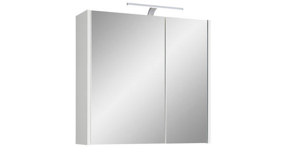 SPIEGELSCHRANK 67,2/64/18,3 cm - Weiß, KONVENTIONELL, Glas/Holzwerkstoff (67,2/64/18,3cm) - Xora