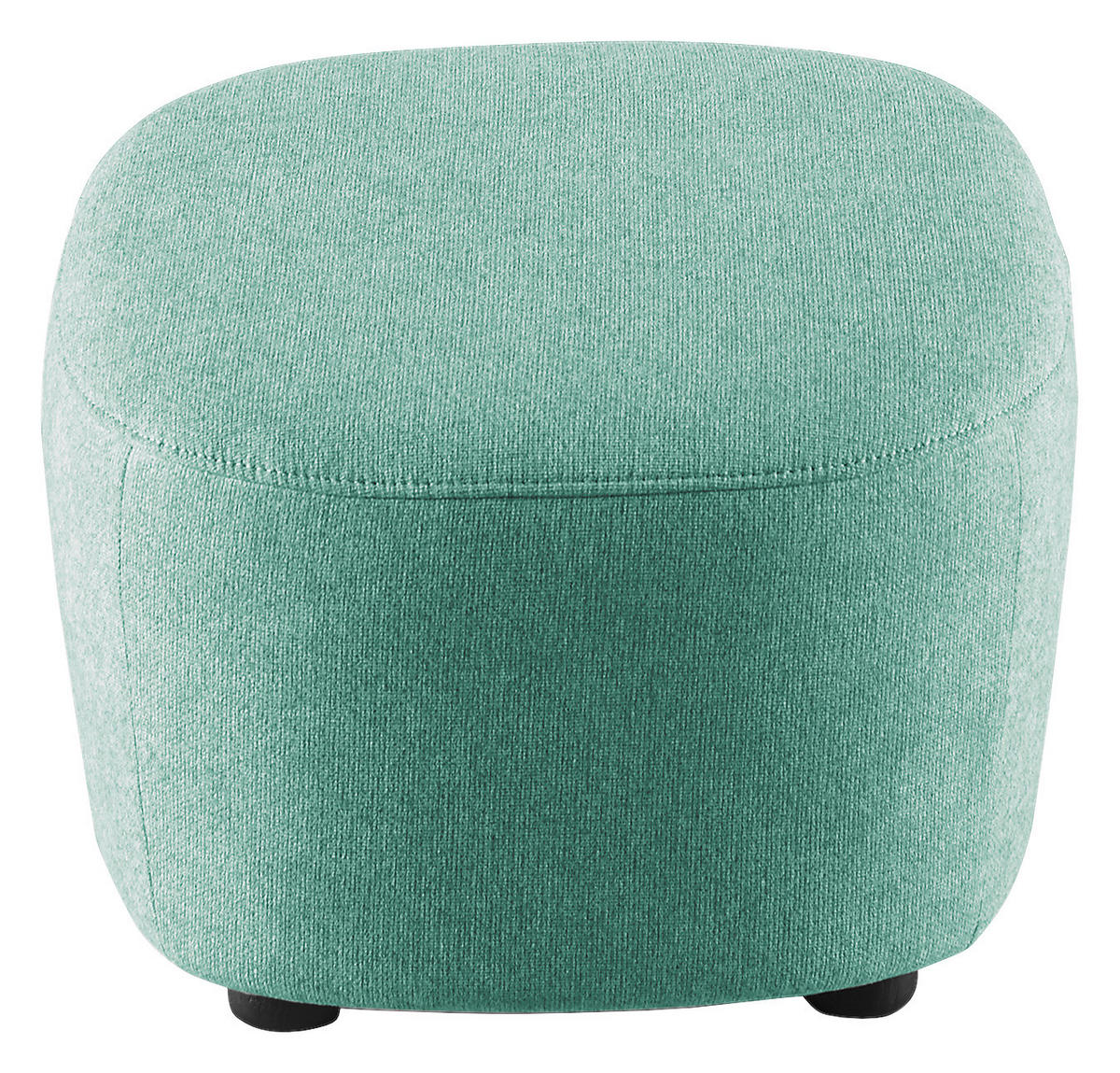 HOCKER Webstoff Türkis  - Türkis/Schwarz, Design, Kunststoff/Textil (54/41/57cm) - SetOne by Musterring