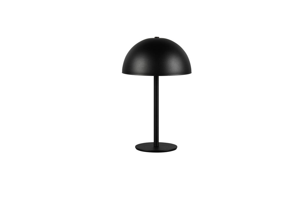 AKKU-TISCHLEUCHTE - Schwarz, Trend, Metall (13/21cm)