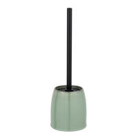 WC-BÜRSTENGARNITUR - Schwarz/Grün, KONVENTIONELL, Keramik/Kunststoff (11,5/38,5/11,5cm) - Schöner Wohnen
