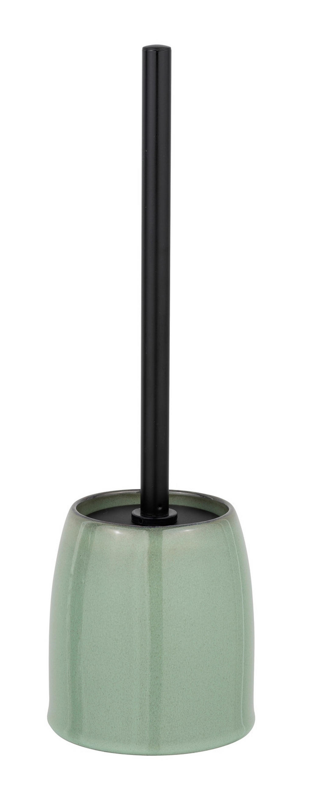 WC-BÜRSTENGARNITUR - Schwarz/Grün, KONVENTIONELL, Keramik/Kunststoff (11,5/38,5/11,5cm) - Schöner Wohnen