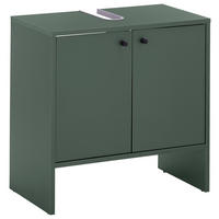 WASCHBECKENUNTERSCHRANK 60/60/35 cm  - Schwarz/Olivgrün, Modern, Holzwerkstoff/Kunststoff (60/60/35cm) - MID.YOU