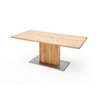 MATBORD i trä, metall, trämaterial 160/90/77 cm   - stålfärgad/ekfärgad, Design, metall/trämaterial (160/90/77cm) - Livetastic