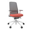 DREHSTUHL Grau, Orange, Weiß  - Orange/Weiß, MODERN, Kunststoff/Textil (70/103-115/70cm)