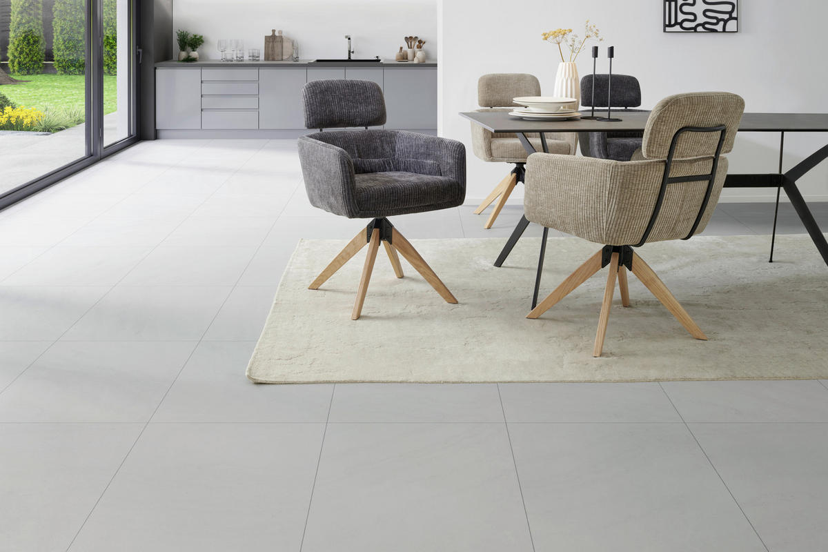 ARMLEHNSTUHL in Holz, Metall, Textil Anthrazit  - Anthrazit/Naturfarben, KONVENTIONELL, Holz/Textil (60/90/69cm) - Livetastic