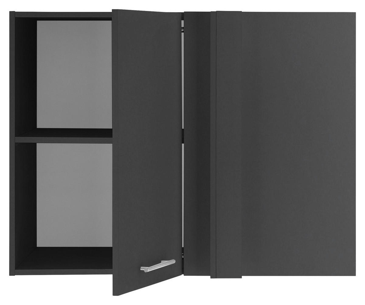 AUFSATZSCHRANK 100/76/68 cm  in  - Chromfarben/Anthrazit, Design, Holzwerkstoff/Metall (100/76/68cm)