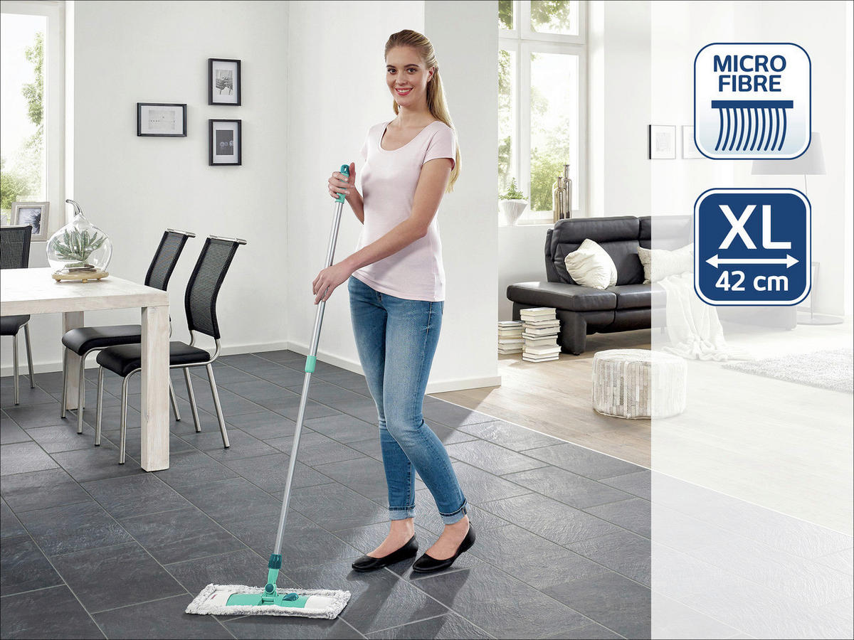 REZERVNI MOP - bež-siva, Osnovno, tekstil (15,5/29/2cm) - Leifheit