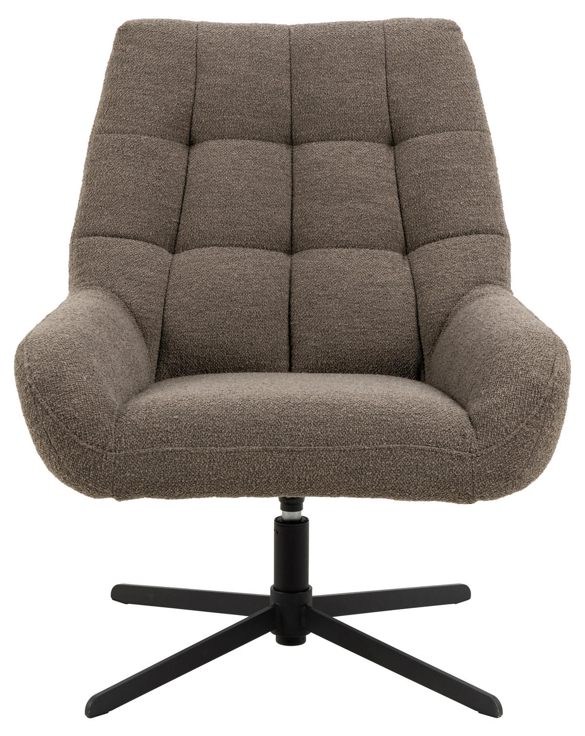 SESSEL in Bouclé Taupe  - Taupe/Schwarz, MODERN, Textil/Metall (73ml) - Livetastic