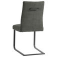SCHWINGSTUHL  in Stahl Chenille  - Schwarz/Braun, Design, Textil/Metall (47/93/58cm) - Dieter Knoll