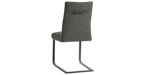 SCHWINGSTUHL  in Stahl Chenille  - Schwarz/Braun, Design, Textil/Metall (47/93/58cm) - Dieter Knoll