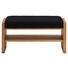 GARDEROBENBANK 88/44/42 cm - Eichefarben/Anthrazit, MODERN, Leder/Holz (88/44/42cm) - Linea Natura GARDEROBENBANK 88/44/42 cm - Eichefarben/Anthrazit, MODERN, Leder/Holz (88/44/42cm) - Linea Natura