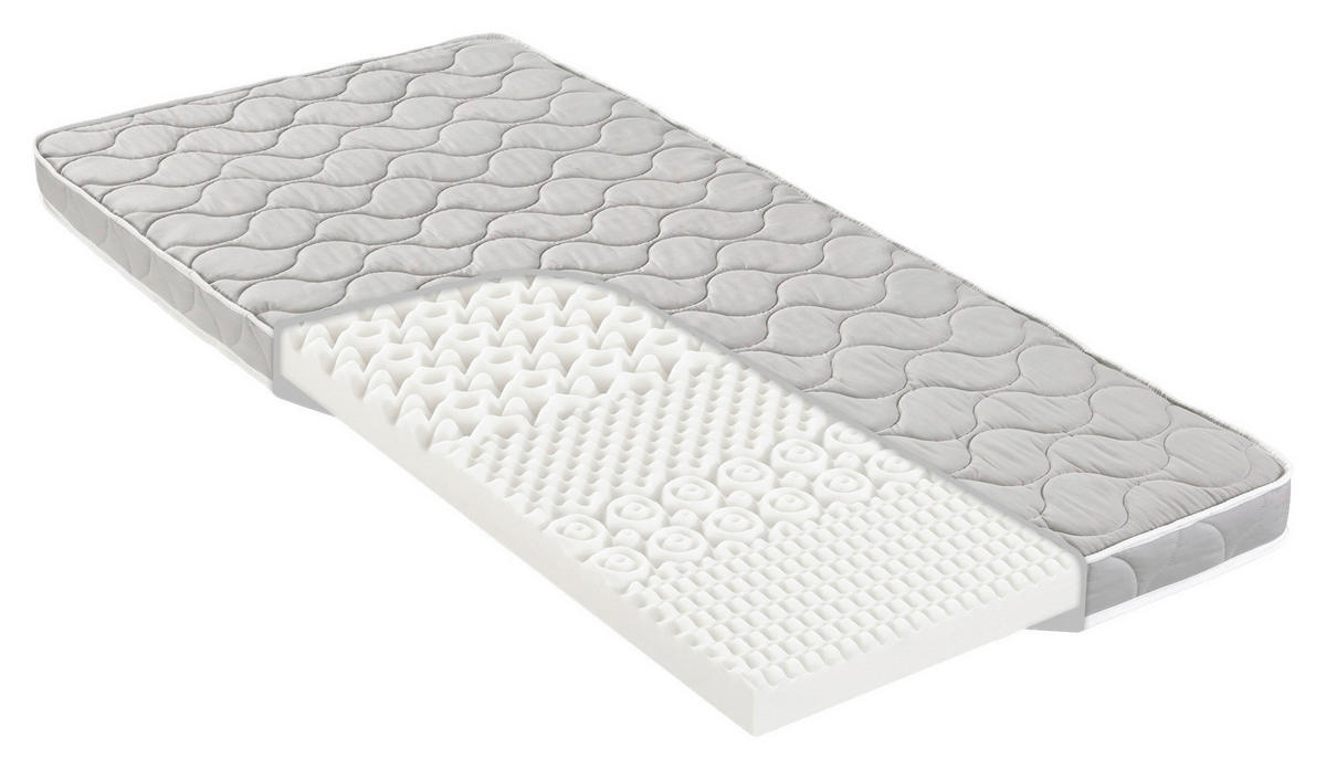 MATRAC, 90-180/200 cm - sivá, Konventionell, textil/plast (90-180/200cm) - Carryhome