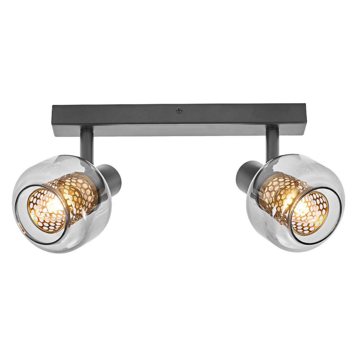 LED-STRAHLER 38,5/17,6/10,5 cm   - Schwarz, Basics, Glas/Metall (38,5/17,6/10,5cm) - Osram