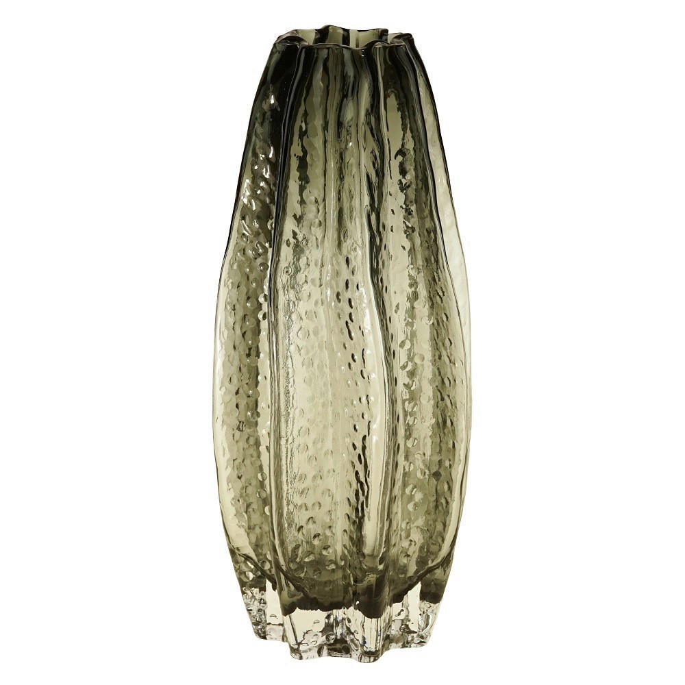 VASE  - Grau, Basics, Glas (13/29,5cm)