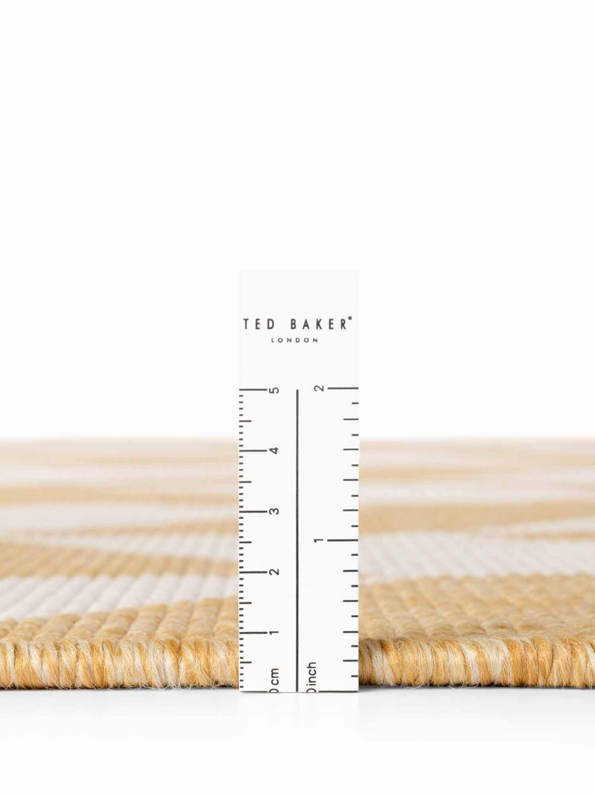 FLACHWEBETEPPICH 200/300 cm Haringey Weiß, Dunkelgelb rechteckig  - Dunkelgelb/Weiß, Design, Kunststoff (200/300cm)