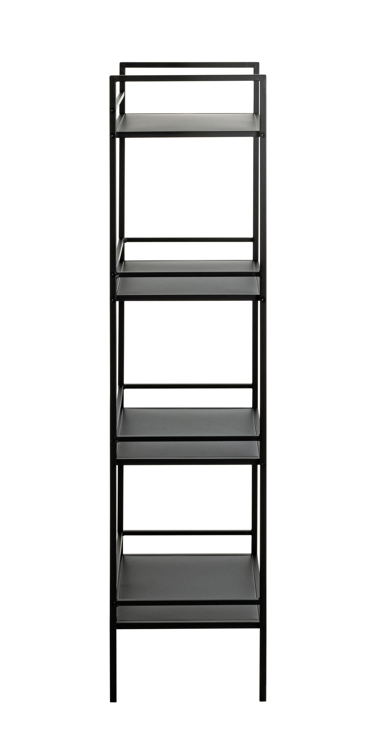 REGÁL, černá, ocel, 40/128/30 cm - černá, Design, kov (40/128/30cm)