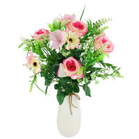 ROSENBUSCH  - Rosa/Weiß, Basics, Kunststoff/Textil (24/40/24cm)