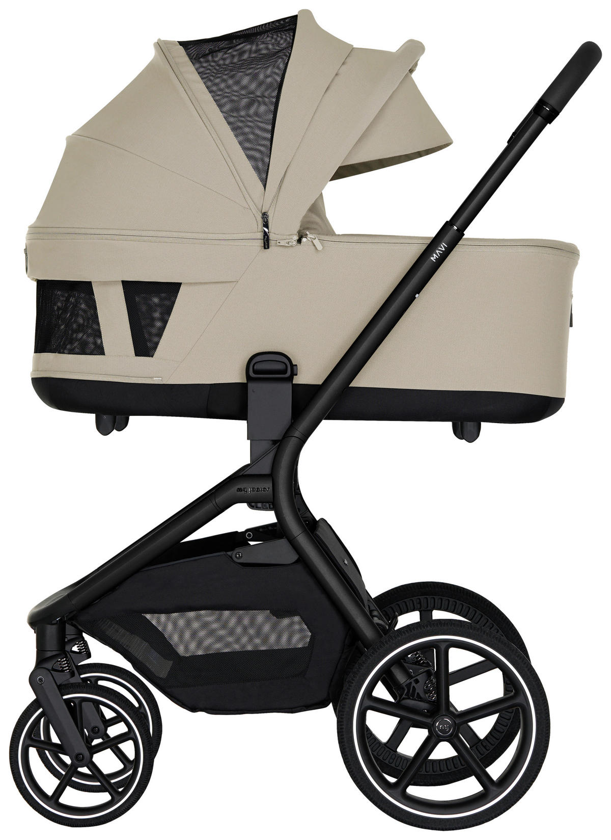 KOMBIKINDERWAGEN MAVI  - Sandfarben, Trend, Textil/Metall (92/55/110,5cm)