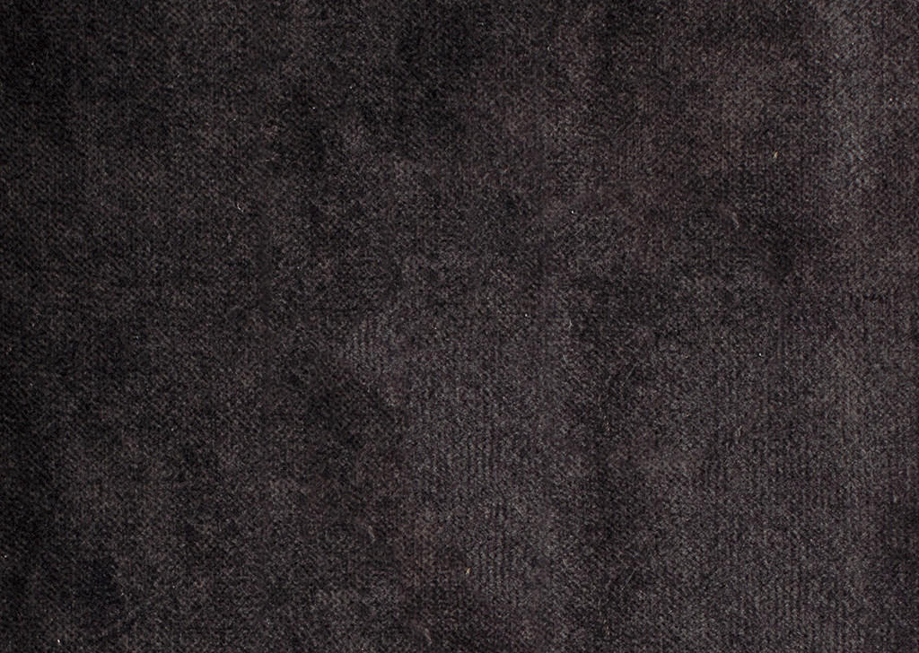 HOCKER Velours Dunkelbraun  - Dunkelbraun/Schwarz, Design, Textil/Metall (131/47/71cm) - Stylife