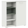KOMMODE 100/108/41,9 cm  in Weiss, Salbeigrün  - Weiss/Salbeigrün, Design, Holzwerkstoff/Metall (100/108/41,9cm) - Cantus