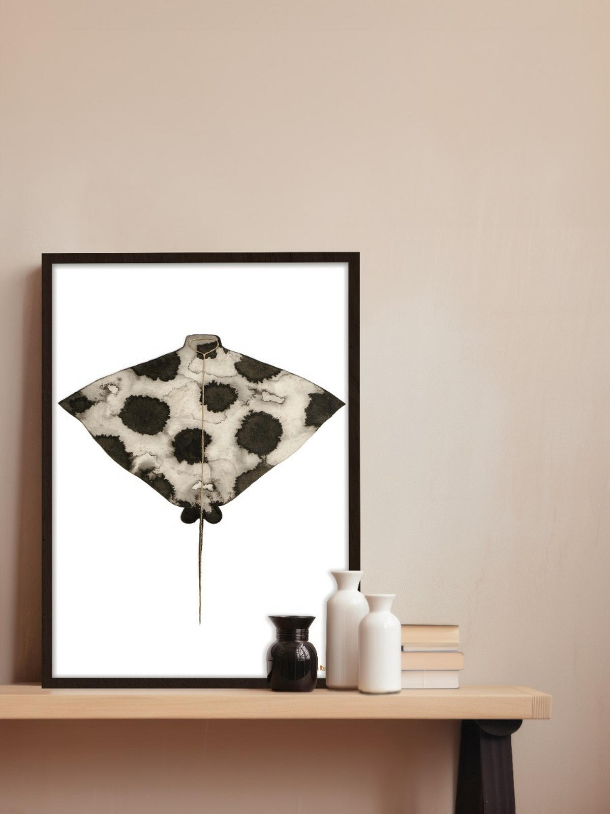 BILD Tiere  - Schwarz/Weiß, Basics, Holz/Kunststoff (50/70/10cm)