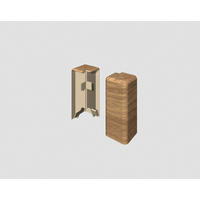 AUßENECKE Braun, Eichefarben  - Eichefarben/Braun, KONVENTIONELL, Kunststoff (1.6/0.7/5.9cm) - Egger Holzwerkstoffe