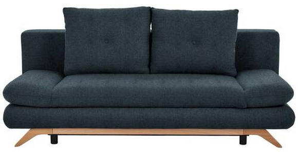 SCHLAFSOFA Flachgewebe Dunkelgrau  - Dunkelgrau/Buchefarben, KONVENTIONELL, Holz/Textil (205/86/94cm) - Carryhome