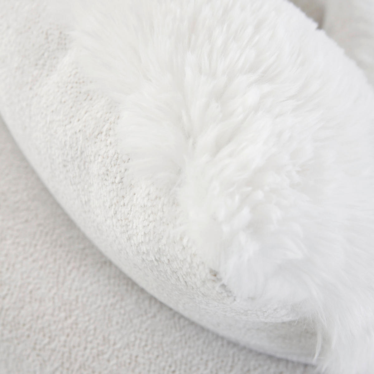 FOTELJA tekstil  bijela   - bijela/crna, Konvencionalno, tekstil/metal (115/72/115cm) - Carryhome