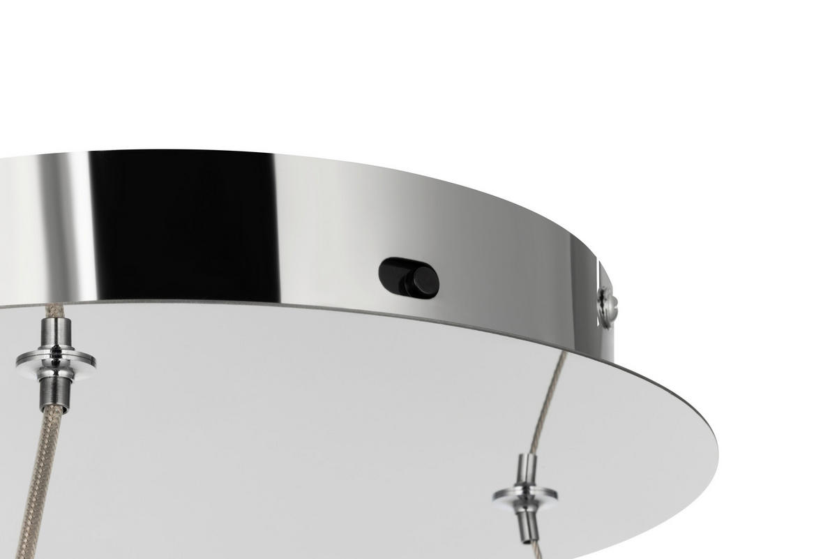 LED-HÄNGLAMPA Bunda 60/150 cm  - klar, Design, metall/glas (60/150cm) - Glandor