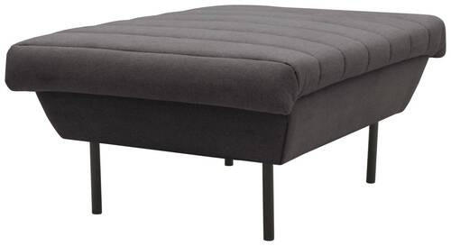 HOCKER Anthrazit  - Anthrazit/Schwarz, Design, Textil/Metall (70/45/70cm) - LOOKS by W.Joop