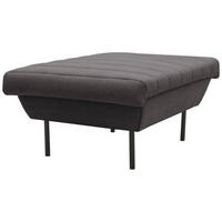 HOCKER in Textil Anthrazit  - Anthrazit/Schwarz, Design, Textil/Metall (70/45/70cm) - LOOKS by W.Joop
