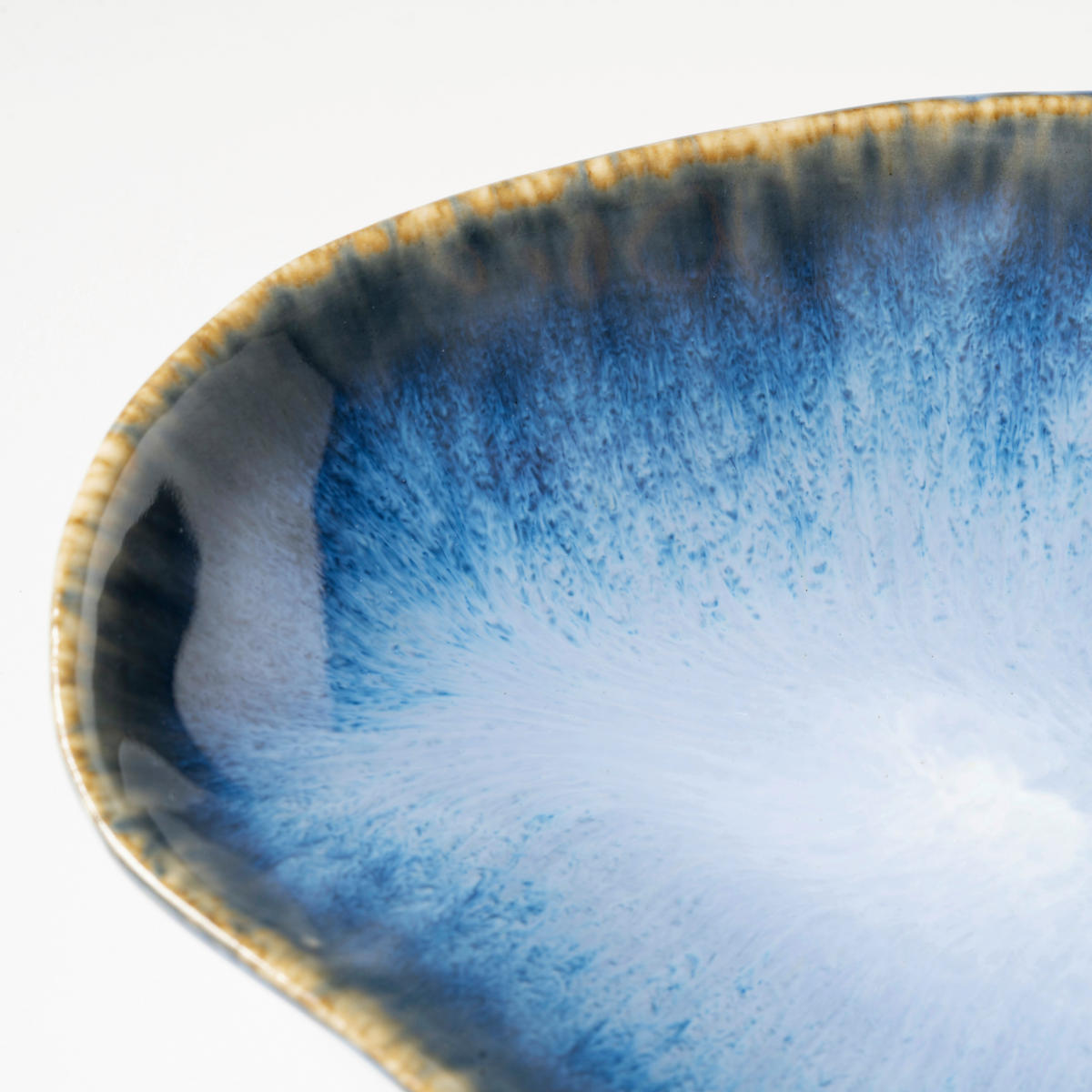 PLATTE WILDE SCHLUCHT  - Blau, Basics, Keramik (34/2,5/11,2cm) - Gipfelstück