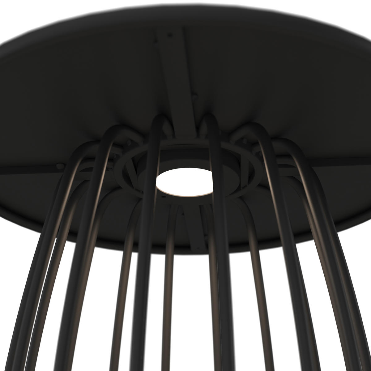 LOUNGETISCH 50/50/49 cm Metall  - Schwarz, Design, Metall (50/50/49cm) - Ambia Garden
