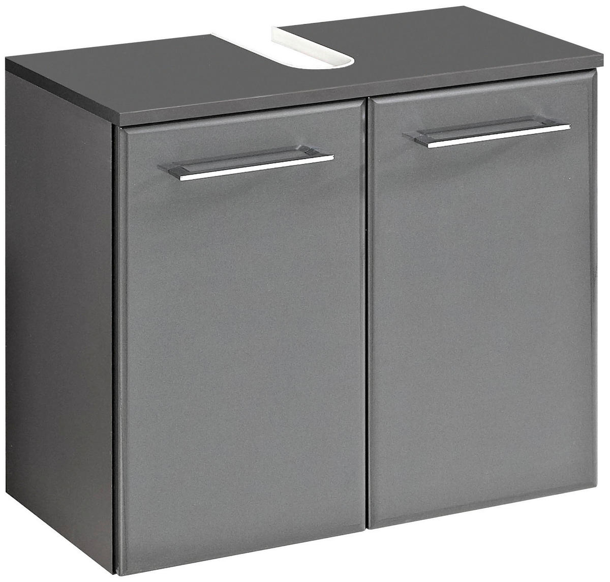 WASCHBECKENUNTERSCHRANK 60/53/33 cm  - Chromfarben/Anthrazit, Basics, Holzwerkstoff (60/53/33cm) - Pelipal