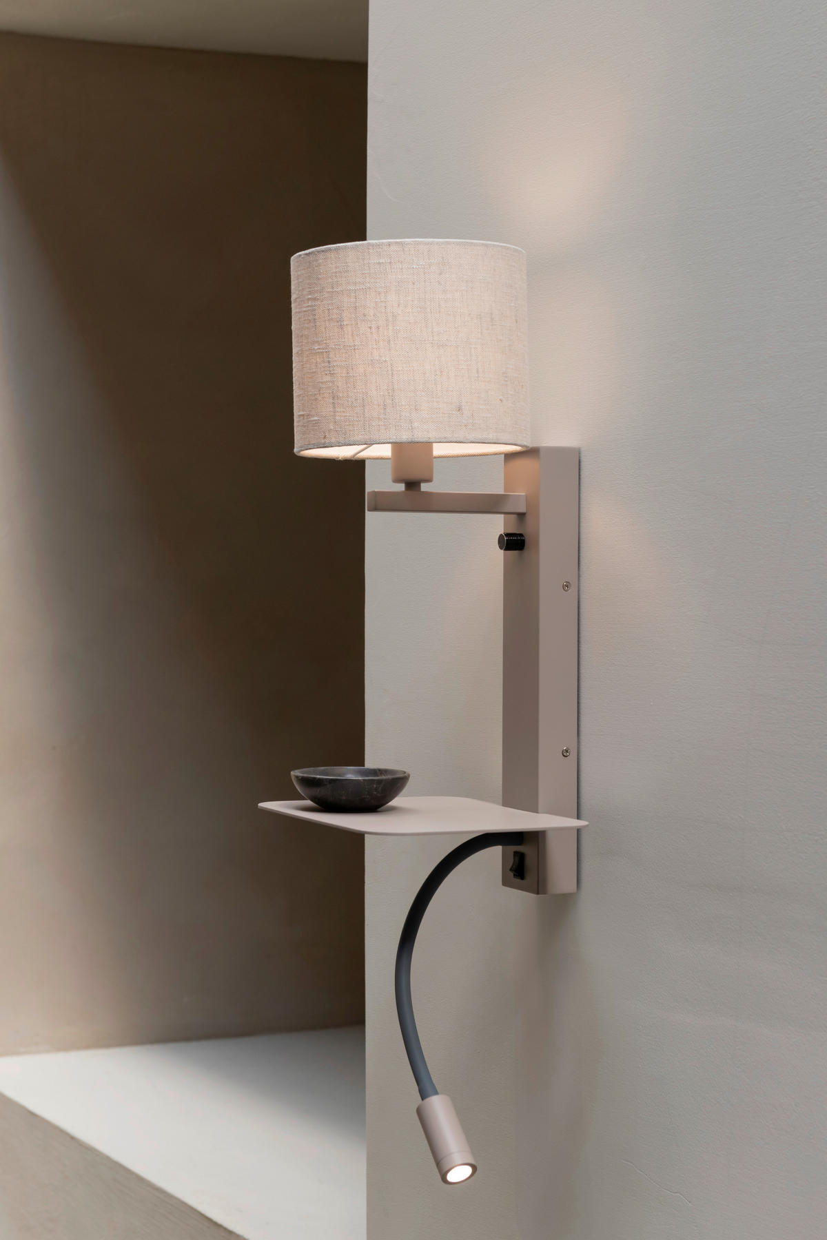 WANDLEUCHTE It’saboutRoMi 23,6/22/52 cm   - Beige, Design, Textil (23,6/22/52cm) - It's about Romi