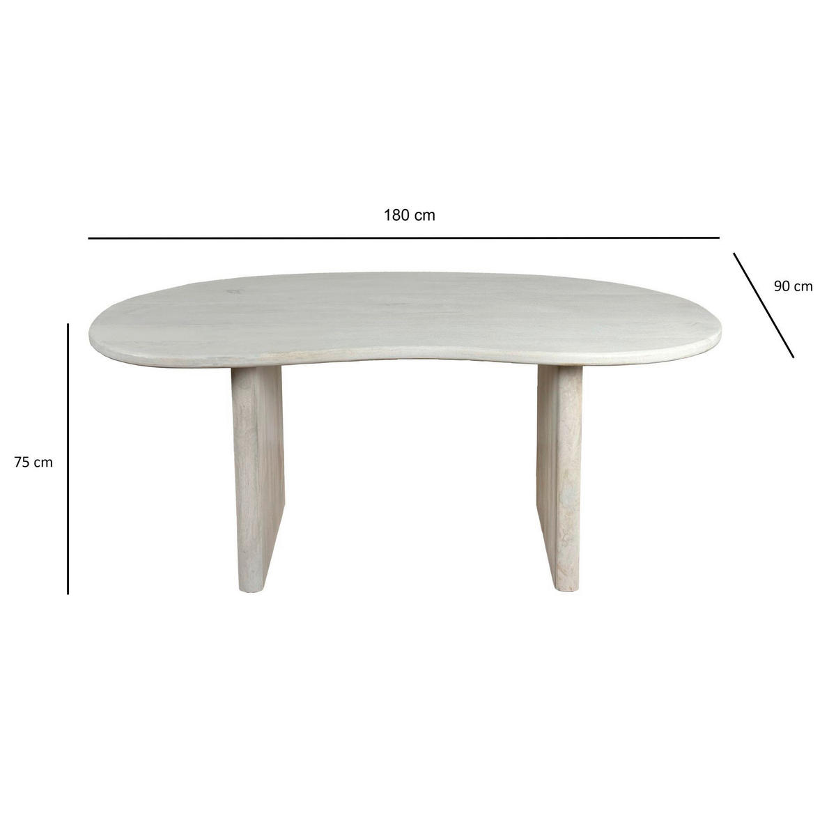 MATBORD - vit, Design, trä (180/90/75cm) - MID.YOU